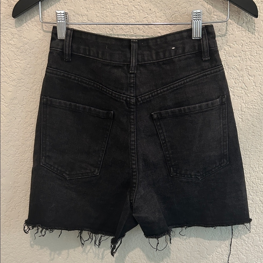 Cotton On Charcoal ripped Jean Shorts - Picture 3 of 4